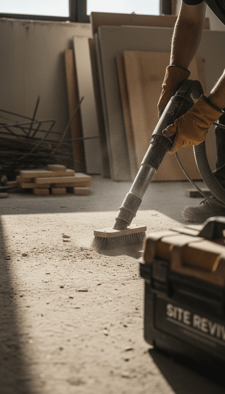 Nettoyage professionnel post-rénovation avec gestion des débris