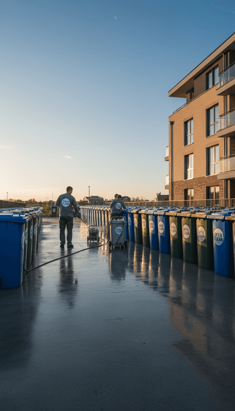 Gestion professionnelle des conteneurs à déchets résidentiels